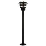 Nordlux Vejers Sokkel Lamp Metaal en Glas Zwart | IP54 - Geschikt voor E27