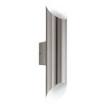 Eglo Wandlamp Agolada Buitenverlichting Roestvrij Staal Grijs 7.4W 660lm - 830 Warm Wit