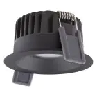 Ledvance LED Spot Fix Aluminium Zwart 8W 680lm 36D - 930 Warm Wit | Zaagmaat 68mm - IP44 - Beste Kleurweergave - Dimbaar