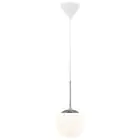 Nordlux Café Pendelarmatuur Glas Wit | Geschikt voor E27